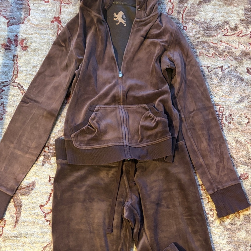 Express Chocolate Brown Hooded Jumpsuit